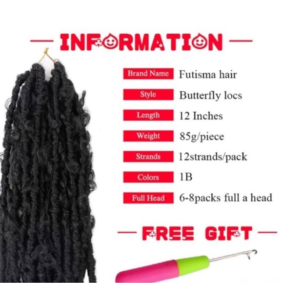 6 Packs Pre Looped Distressed Faux Locs hair - Picture 3 of 4